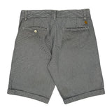 Carhartt Pinstripe Chino Shorts - 32W 11L Grey Cotton