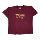 England Screen Stars Single Stitch T-Shirt - XL Burgundy Cotton