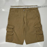 Wrangler Cargo Shorts - 32W 10L Khaki Cotton