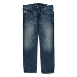 Diesel Straight Jeans - 34W 31L Blue Cotton