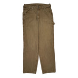 Wrangler Carpenter Pants - 34W 32L Brown Cotton