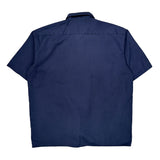 Dickies Short Sleeve Shirt - XL Blue Polyester Blend