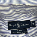 Blake Ralph Lauren Striped Shirt - Medium Blue Cotton