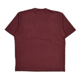 Loose Fit Carhartt T-Shirt - Large Burgundy Cotton