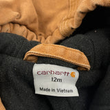 Age 12 Months Carhartt Jacket - 3XS Brown Cotton