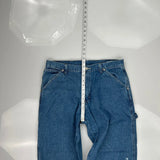 Wrangler Carpenter Pants - 34W 30L Blue Cotton