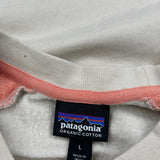 Patagonia Graphic Long Sleeve T-Shirt - Large Beige Cotton