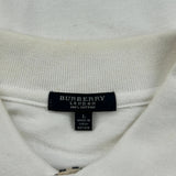 Burberry London Polo Shirt - Large White Cotton