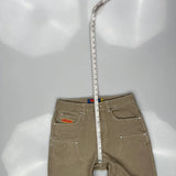 Empyre Wide Leg Carpenter Pants - 30W 28L Khaki Cotton