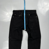 505 Levis Jeans - 32W 31L Black Cotton
