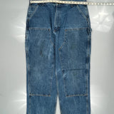 Carhartt Double Knee Carpenter Jeans - 40W 32L Blue Cotton