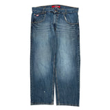 Mecca Wide Leg Jeans - 39W 32L Blue Cotton