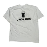 Bury White Lion Fruit Of The Loom Single Stitch T-Shirt - XL White Cotton