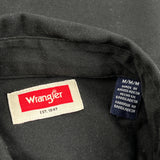 Wrangler Shirt - Medium Black Cotton