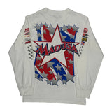 Madusa Monster Jam Graphic Long Sleeve T-Shirt - Small Blue Cotton