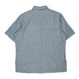 Polo By Ralph Lauren Checked Short Sleeve Shirt - XL Blue Cotton