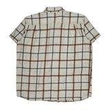 Rugged Flex Carhartt Checked Short Sleeve Shirt - 2XL Brown Cotton