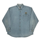 Packers Lee Sport Football Denim Shirt - XL Light Wash Cotton