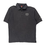 Vintage Warhawk Nike Football Polo Shirt - Large Grey Cotton