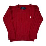 Age 2 Ralph Lauren Jumper - 3XS Red Knitted