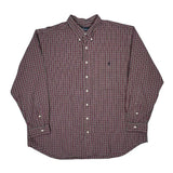 Ralph Lauren Checked Shirt - 2XL Burgundy Cotton
