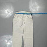 501 Levis Jeans - 26W US 2 White Cotton