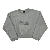 Harley Davidson Spellout Sweatshirt - Large Gray Cotton Blend