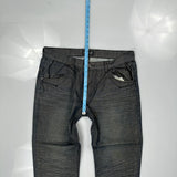 Fusai Hip Hop Jeans - 36W 28L Grey Denim