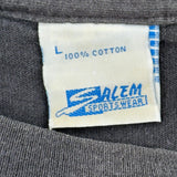 Single Stitch Cincinnati Reds Salem Graphic T-Shirt - Large Black Cotton