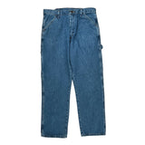Unbranded Carpenter Pants - 34W 32L Blue Cotton