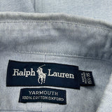 Yarmouth Ralph Lauren Shirt - Medium Blue Cotton