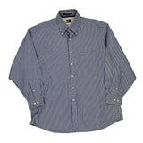 Tommy Hilfiger Striped Shirt - Large Blue Cotton