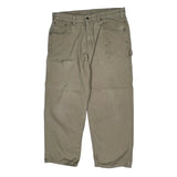 Carhartt Carpenter Trousers - 37W 30L Khaki Cotton