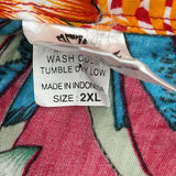 Hamakua Floral Hawaiian Shirt - 2XL Multicoloured Cotton