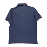 Tommy Hilfiger Striped Polo Shirt - Medium Blue Cotton