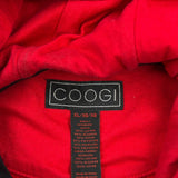 Coogi Full Zip Hoodie - XL Red Cotton