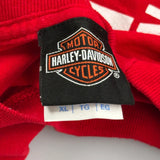 Veterans Day 11.11.21 Harley Davidson Graphic T-Shirt - XL Red Cotton