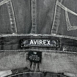 Avirex Denim Shorts - 28W 12L Gray Denim
