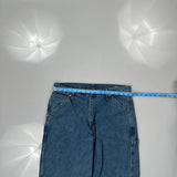 Lee Carpenter Pants - 33W 32L Blue Cotton