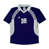 Number 18 Adidas Jersey - Medium Purple Polyester