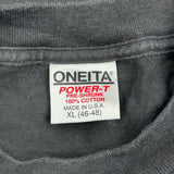 Working Together For Clean Water Oneita Single Stitch T-Shirt - XL Black Cotton