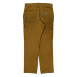 Carhartt Double Knee Carpenter Trousers - 30W 30L Brown Cotton