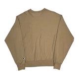 Reverse Weave Champion Sweatshirt - Large Beige Cotton