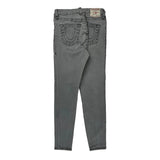 True Religion Skinny Fit Jeans - 27W UK 8 Grey Cotton Blend