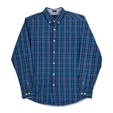Tommy Hilfiger Checked Shirt - Medium Blue Cotton