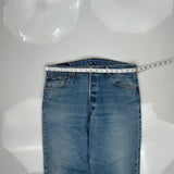 501 Levis Jeans - 36W 31L Blue Cotton