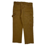 Dickies Carpenter Pants - 33W 29L Brown Cotton