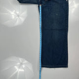 Silver Wide Leg Jeans - 28W 29L Blue Denim