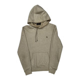Polo By Ralph Lauren Hoodie - Small Beige Cotton
