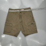 Wrangler Cargo Shorts - 32W 10L Khaki Cotton